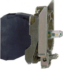 Schneider Electric - 24 VAC/VDC at 50/60 Hz Blue Lens LED Indicating Light - Screw Connector, Electromagnetic Field Resistant, Electrostatic Discharge Resistant, Shock Resistant, Vibration Resistant - USA Tool & Supply