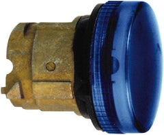 Schneider Electric - Blue Lens Pilot Light - Round Lens, Shock Resistant, Vibration Resistant, Water Resistant - USA Tool & Supply