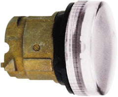 Schneider Electric - White Lens LED Pilot Light - Round Lens, Shock Resistant, Vibration Resistant, Water Resistant - USA Tool & Supply