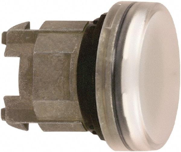 Schneider Electric - White Lens LED Pilot Light - Round Lens, Shock Resistant, Vibration Resistant, Water Resistant - USA Tool & Supply