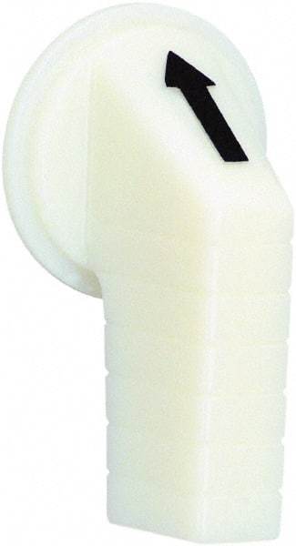 Schneider Electric - 30mm, White, Selector Switch Operating Knob - For Use with Selector Switch - USA Tool & Supply
