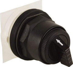 Schneider Electric - 30mm Mount Hole, 3 Position, Knob and Pushbutton Operated, Selector Switch Only - Black, Maintained (MA), without Contact Blocks, Anticorrosive, Weatherproof, Dust and Oil Resistant - USA Tool & Supply