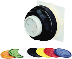 Schneider Electric - 30mm Mount Hole, Extended Straight, Pushbutton Switch - Round, Momentary (MO) - USA Tool & Supply