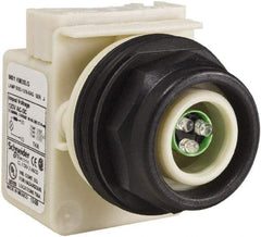 Schneider Electric - 120 V LED Indicating Light - Round Lens, Screw Clamp Connector, Corrosion Resistant, Dust Resistant, Oil Resistant - USA Tool & Supply