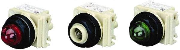 Schneider Electric - 24 V, 28 V Indicating Light - Round Lens, Screw Clamp Connector, Corrosion Resistant, Dust Resistant, Oil Resistant - USA Tool & Supply