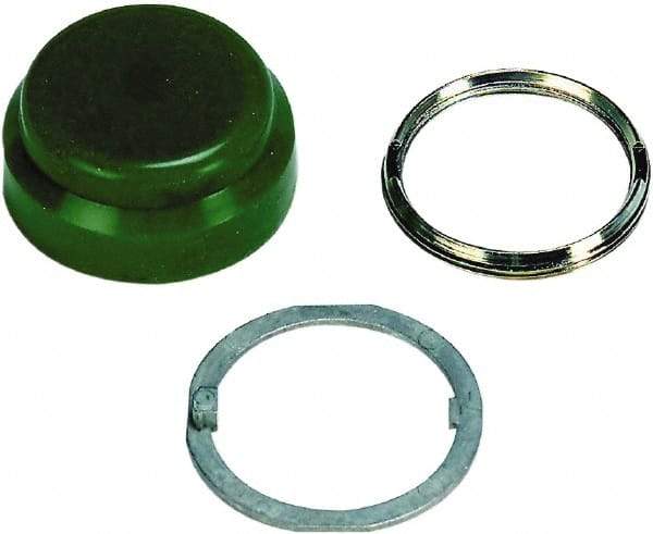Schneider Electric - Pushbutton Switch Boot - Green - USA Tool & Supply