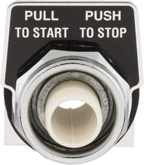 Schneider Electric - 30mm Mount Hole, Extended Straight, Pushbutton Switch Only - Maintained (MA) - USA Tool & Supply
