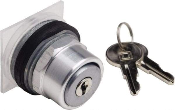 Schneider Electric - 30mm Mount Hole, Extended Straight, Pushbutton Switch Only - Round, Weatherproof, Dust and Oil Resistant - USA Tool & Supply