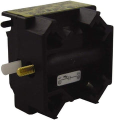Schneider Electric - NC, Multiple Amp Levels, Electrical Switch Contact Block - 125 VDC at 0.55 Amp and 240 VAC at 3 Amp, Screw Terminal, For Use with Harmony 9001K - USA Tool & Supply