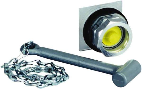 Schneider Electric - 30mm Mount Hole, Pushbutton Switch with Contact Block - Dusttight, Oiltight and Watertight - USA Tool & Supply