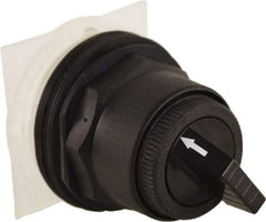Schneider Electric - 30mm Mount Hole, 2 Position, Knob and Pushbutton Operated, Selector Switch Only - Black, Maintained (MA), without Contact Blocks, Anticorrosive, Weatherproof, Dust and Oil Resistant - USA Tool & Supply