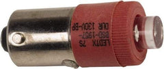Schneider Electric - Pilot and Indicator Light Replacement LED - Red, 120 VAC, 120 VDC - USA Tool & Supply