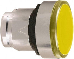 Schneider Electric - 22mm Mount Hole, Flush, Pushbutton Switch Only - Round, Orange Pushbutton, Illuminated, Maintained (MA) - USA Tool & Supply
