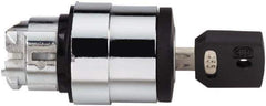 Schneider Electric - 22mm Mount Hole, 2 Position, Key Operated, Selector Switch - Black, Maintained (MA), Nonilluminated, Shock, Vibration and Water Resistant - USA Tool & Supply