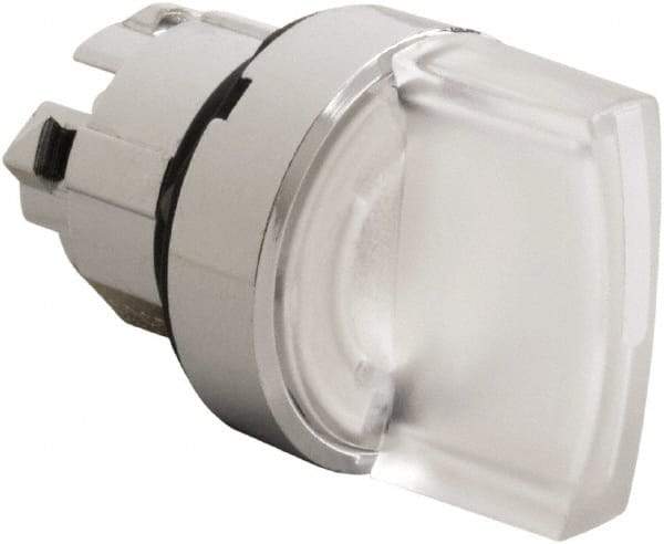 Schneider Electric - 22mm Mount Hole, 2 Position, Handle Operated, Selector Switch - White, Maintained (MA), Illuminated, Shock, Vibration and Water Resistant - USA Tool & Supply