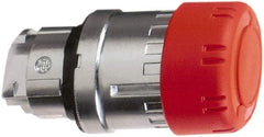 Schneider Electric - 22mm Mount Hole, Extended Mushroom Head, Pushbutton Switch Only - Round, Red Pushbutton, Maintained (MA), Momentary (MO) - USA Tool & Supply