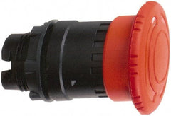 Schneider Electric - 22mm Mount Hole, Extended Mushroom Head, Pushbutton Switch Only - Round, Red Pushbutton, Maintained (MA), Momentary (MO) - USA Tool & Supply