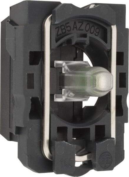 Schneider Electric - 24-120 V Blue Lens LED Indicating Light - Screw Clamp Connector, Vibration Resistant - USA Tool & Supply