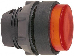Schneider Electric - 22mm Mount Hole, Extended Straight, Pushbutton Switch Only - Round, Red Pushbutton, Illuminated, Momentary (MO) - USA Tool & Supply