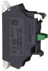 Schneider Electric - NC, Electrical Switch Contact Block - Spring Clamp Terminal - USA Tool & Supply