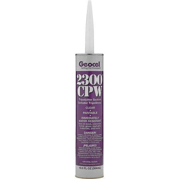 Geocel - 10.3 oz Tube Clear Tripolymer Sealant - Outdoor - USA Tool & Supply