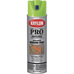 Krylon - 15 fl oz Green Marking Paint - Water Base Formula - USA Tool & Supply