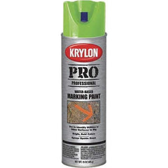 Krylon - 15 fl oz Green Marking Paint - Water Base Formula - USA Tool & Supply
