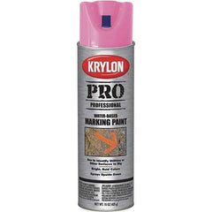 Krylon - 15 fl oz Red/Orange Marking Paint - Water Base Formula - USA Tool & Supply