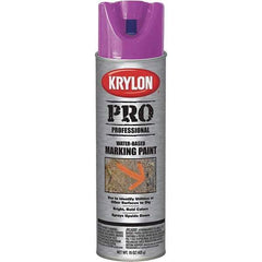 Krylon - 15 fl oz Purple Marking Paint - Water Base Formula - USA Tool & Supply