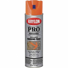 Krylon - 15 fl oz Orange Marking Paint - Water Base Formula - USA Tool & Supply