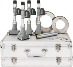 SPI - 2" to 4", IP65, Carbide Face Chrome Plated Finish, Electronic Inside Micrometer - 0.001mm Resolution, 0.0005mm Accuracy, 114" Gage Depth - USA Tool & Supply