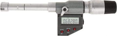 SPI - 0.65" to 0.8", IP65, Carbide Face Chrome Plated Finish, Electronic Inside Micrometer - 0.00005" Resolution, 0.00016" Accuracy, 80" Gage Depth - USA Tool & Supply