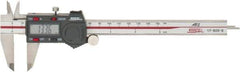 SPI - 0 to 150mm Range, 0.01mm Resolution, Electronic Caliper - Stainless Steel with 40mm Stainless Steel Jaws, 0.001" Accuracy, Micro USB Output - USA Tool & Supply