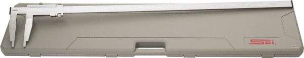 SPI - 0 to 1,000mm Stainless Steel Vernier Caliper - 0.02mm Graduation, 150mm Jaw Depth, 0.07mm Accuracy, Includes NIST Traceability Certificate - USA Tool & Supply
