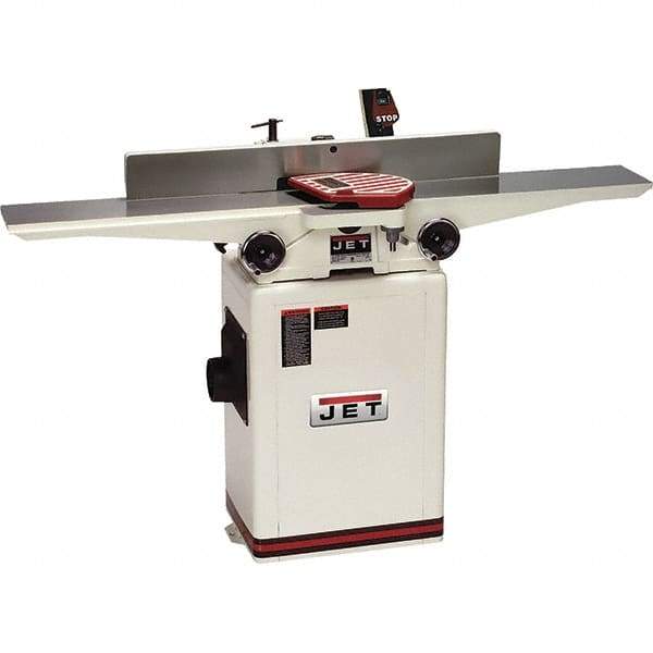 Jet - 6,000 RPM, 6-1/2" Cutting Width, 1/2" Cutting Depth, Jointer - 3-7/8" Fence Height, 32-3/8" Fence Length, 1 hp - USA Tool & Supply