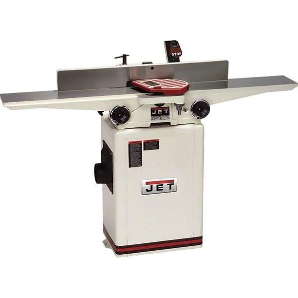 Jet - 6,000 RPM, 6-1/16" Cutting Width, 1/2" Cutting Depth, Jointer - 3-7/8" Fence Height, 32-3/8" Fence Length, 1 hp - USA Tool & Supply