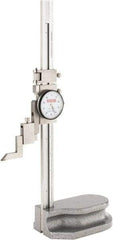 SPI - 8" Stainless Steel Dial Height Gage - 0.001" Graduation, Accurate to 0.001", Dial Display - USA Tool & Supply