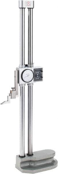 SPI - 20" Stainless Steel Dial Height Gage - 0.001" Graduation, Accurate to 0.002", Dial and Counter Display - USA Tool & Supply