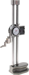 SPI - 12" Stainless Steel Dial Height Gage - 0.001" Graduation, Accurate to 0.0015", Dial and Counter Display - USA Tool & Supply