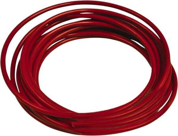 Acorn Engineering - 0.065" ID x 1/8" OD, 0.03" Wall Thickness, 10' Long, Polyethylene Tube - Red - USA Tool & Supply