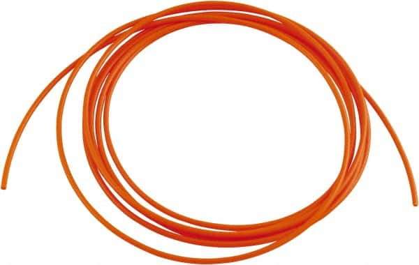 Acorn Engineering - 0.065" ID x 1/8" OD, 0.03" Wall Thickness, 10' Long, Polyethylene Tube - Orange - USA Tool & Supply