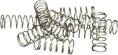 Acorn Engineering - 1/4" OD, 0.02" Wire, 0.65" Free Length, Compression Spring - 2.6 Lb Spring Rating, Stainless Steel - USA Tool & Supply