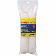 Purdy - 3/8" Nap, 6-1/2" Wide Paint Roller Cover - Smooth to Semi-Smooth Texture, Dralon - USA Tool & Supply