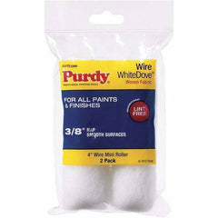 Purdy - 3/8" Nap, 4" Wide Paint Roller Cover - Smooth to Semi-Smooth Texture, Dralon - USA Tool & Supply