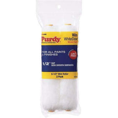Purdy - 1/2" Nap, 6-1/2" Wide Paint Roller Cover - Smooth to Semi-Smooth Texture, Dralon - USA Tool & Supply