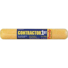 Purdy - 3/4" Nap, 18" Wide Paint Roller Cover - Smooth to Semi-Smooth Texture, Polyester - USA Tool & Supply