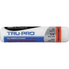 Bestt-Liebco - 1/4" Nap, 9" Wide Paint Roller Cover - Smooth Texture, Woven - USA Tool & Supply