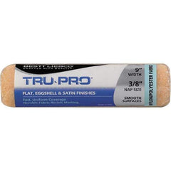 Bestt-Liebco - 3/8" Nap, 9" Wide Paint Roller Cover - Smooth Texture, Nylon & Polyester - USA Tool & Supply