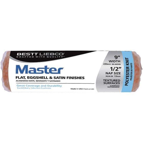 Bestt-Liebco - 1/2" Nap, 9" Wide Paint Roller Cover - Smooth Texture, Polyester - USA Tool & Supply