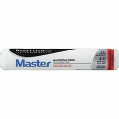 Bestt-Liebco - 3/8" Nap, 12" Wide Paint Roller Cover - Smooth Texture, Woven Polyester - USA Tool & Supply